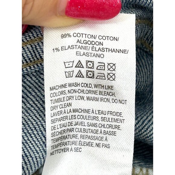 Lucky Brand Women’s Jeans High Rise Mom Jean Drew Ankle 0/25 Blue Distressed But - Picture 13 of 16